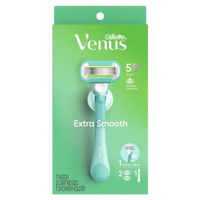 Venus Extra Smooth Pink Women's Razor + 2 Razor Blade Refills - Imperfect Box