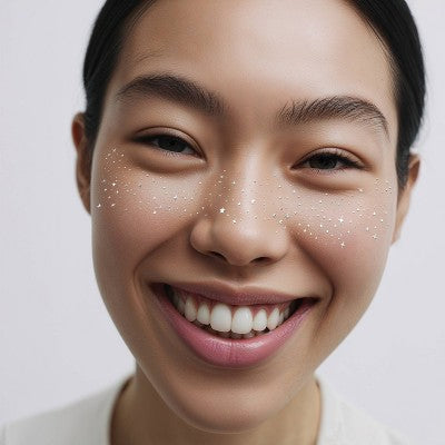 Fazit Silver Glitter Freckle Makeup Patches - New