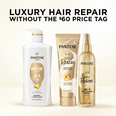 Pantene Pro V Daily Moisture Renewal 2 in 1 Shampoo & Conditioner 23.6 fl oz - New