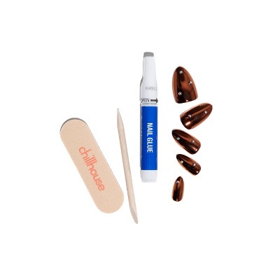 Chillhouse Chill Tips Fake Nails Design Studio Rebel in a Dress 24ct - Imperfect Box