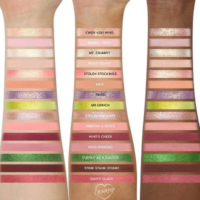 ColourPop x How the Grinch Stole Christmas 15 Pan Eyeshadow Palette 0.63oz - Missing Box