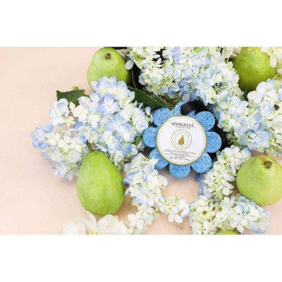 Spongelle Daisy Flower Collection Bath Sponges - Freesia Pear