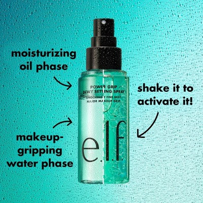 e.l.f. Power Grip Dewy Setting Spray 2.7 fl oz - Imperfect Container