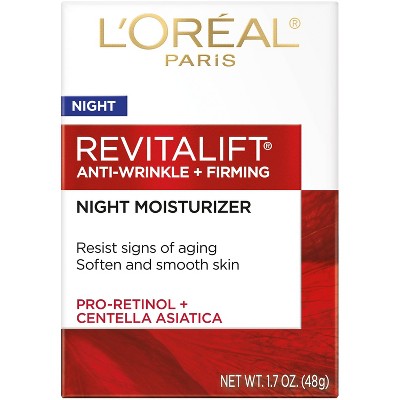 L'Oreal Paris Revitalift Anti-Wrinkle + Firming Night Cream 1.7oz - Imperfect Box