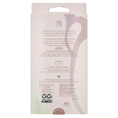 Venus for Pubic Hair & Skin Women's Razor + 2 Razor Blade Refills - Missing Box
