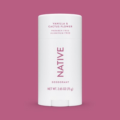 Native Solid Deodorant for Women & Men - Vanilla & Cactus Flower 2.65oz - New