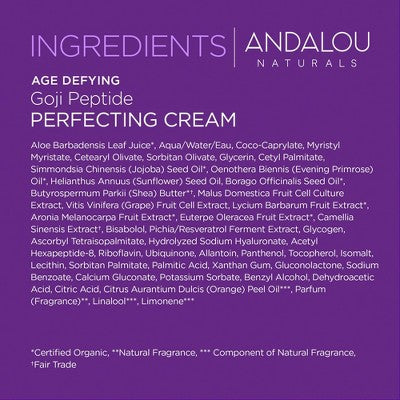 Andalou Naturals Goji Peptide Perfecting Cream 1.7oz - New