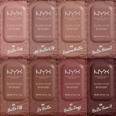 NYX Professional Makeup Buttermelt Bronzer 07 Butta Dayz (Deep Rich Warm Red) 0.17oz - New