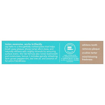 hello Antiplaque and Whitening Fluoride Free Toothpaste Natural Peppermint 5oz/2pk - Missing Box