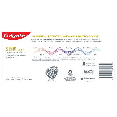 Colgate Total Active Prevention Whitening Toothpaste Mint 5.1oz/2pk - Imperfect Box