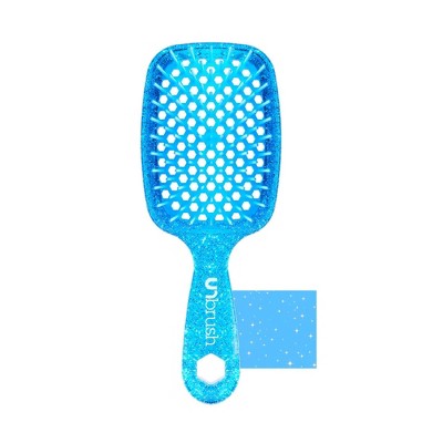 UNbrush Detangler Hair Brush Glitter Sapphire - Imperfect Box