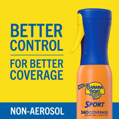 Banana Boat Sport 360 Coverage Advanced Control Mist Sunscreen Sprayer SPF 50 5.5 fl oz - Imperfect Container - Osadia Concept Store