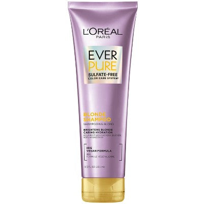 L'Oreal Paris EverPure Sulfate Free Blonde Shampoo 8.5 fl oz - Imperfect Container