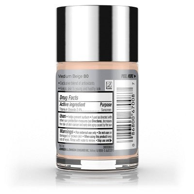 Neutrogena Healthy Skin Liquid Makeup Foundation 80 Medium Beige - Imperfect Container