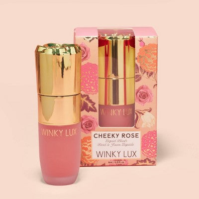 Winky Lux Cheeky Rose Liquid Blush Lovely 0.21oz - Imperfect Box