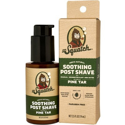 DR. SQUATCH Men's Natural Soothing Post Shave Pine Tar 2.5 fl oz - Imperfect Box