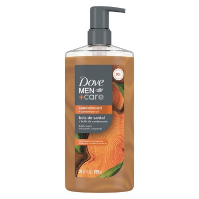 Dove Men+Care Restore Plant Based Body Wash Sandalwood & Cardamom Oil 26 fl oz - New