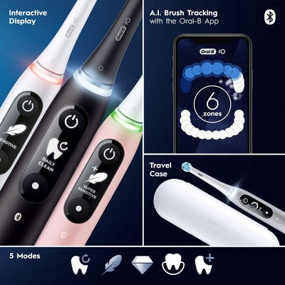Oral-B iO6 Black Electric Toothbrush - Imperfect Box