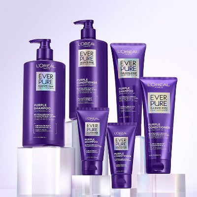 L'Oreal Paris EverPure Purple Shampoo & Conditioner Kit 6.8 fl oz - New