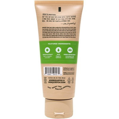 DR. SQUATCH Men's Natural Face Wash Cool Fresh Aloe 4oz - New