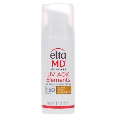 EltaMD UV AOX Elements Broad Spectrum SPF 50 Tinted Face Sunscreen 1.7 oz - Imperfect Box