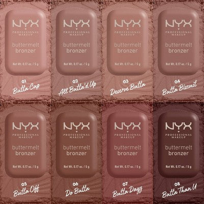 NYX Professional Makeup Buttermelt Bronzer 06 Do Butta (Deep Golden) 0.17oz - New