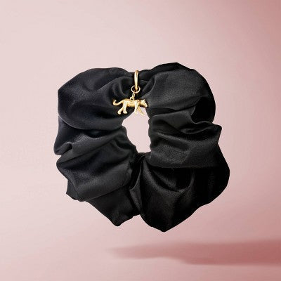 The Hair Edit Charming Ruched Ribbon Satin Scrunchie - Imperfect Box
