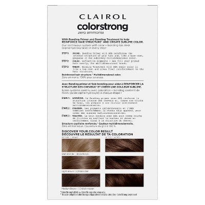 Clairol ColorStrong Permanent Hair Color Dye Kit 6 Light Brown - Imperfect Box