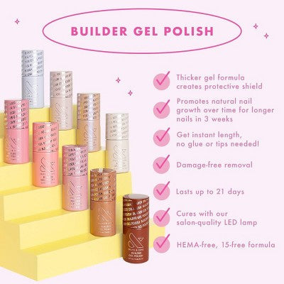 Olive & June Builder Gel Nail Polish Sky Blue Filter 0.46 fl oz - Imperfect Container