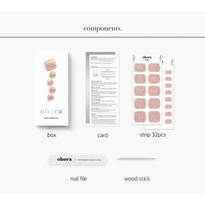 Ohora Gel Pedi Nail Design Line Diamant 30ct - New