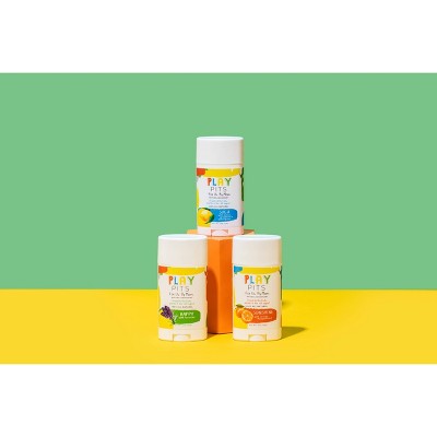 Play Pits Suga Kids Natural Solid Deodorant 2.65oz - New