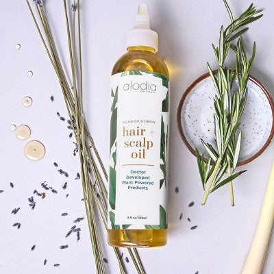 Alodia Nourish and Grow Healthy Hair and Scalp Oil 8.5 fl oz - Imperfect Container