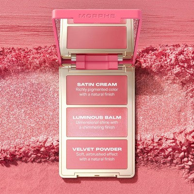Morphe Cheek Thrills Multi-Finish Face Trio Blind Date 10.8g - Missing Box