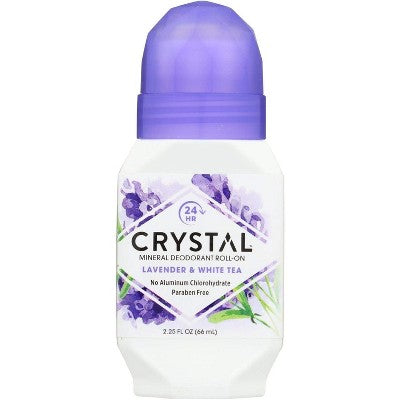 Crystal Essence Deodorant Roll-On Lavender & White Tea 2.25 Oz - New
