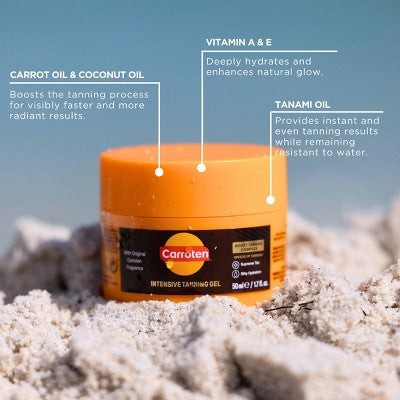 Carroten Intensive Tanning Gel Mini 1.7 fl oz - Imperfect Container