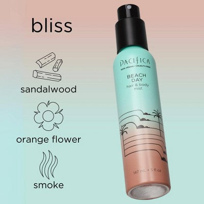 Pacifica Beach Day Hair and Body Mist 5 fl oz - New