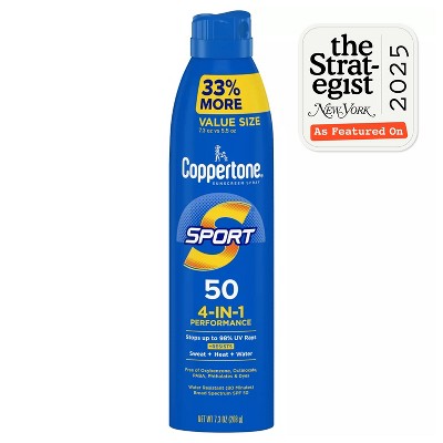 Coppertone Sport Sunscreen Spray SPF 50 7.3oz - New
