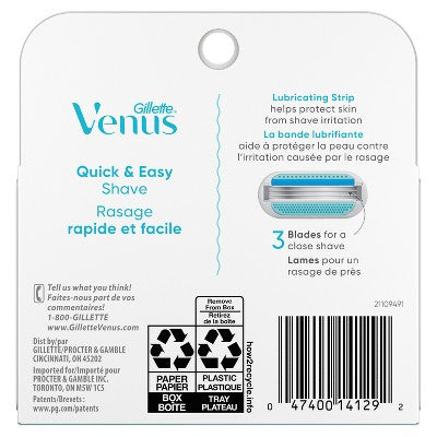 Venus Smooth Women's Razor Blade Refills 4ct - Imperfect Container