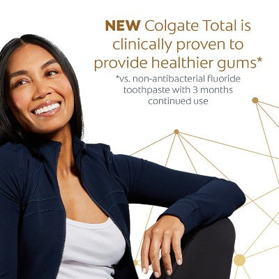 Colgate Total Active Prevention Whitening Toothpaste Mint 5.1oz/2pk - Imperfect Box