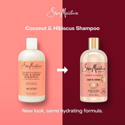 SheaMoisture Coconut and Hibiscus Curl and Shine Shampoo 13 fl oz - New