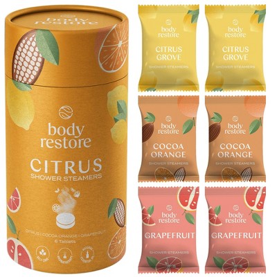Body Restore Shower Steamers with 100% Natural Essential Oil Citrus 6ct - New - Osadia Concept Store