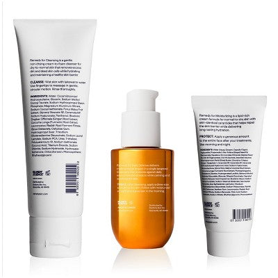 Remedy Skin Brightening 3-Piece Skincare Kit Gentle Cleanser Vitamin C Serum 2.7oz - Missing Box