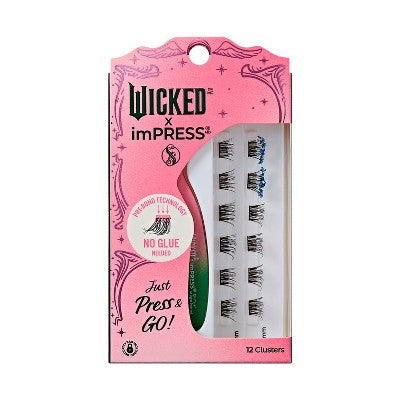 KISS Products Wicked X imPRESS Press-On Self Adhesive False Eyelashes Ozspresso 12ct - New - Osadia Concept Store