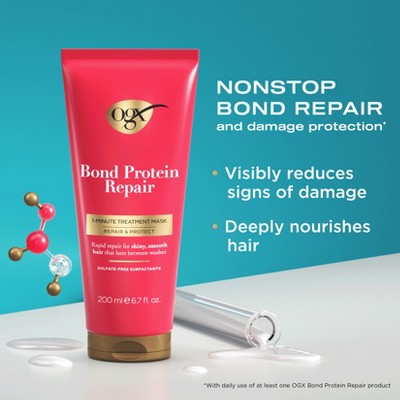 OGX Repair & Protect Bond Protein Repair 6.7 fl. oz - Imperfect Container