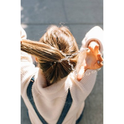 TELETIES Elastics Crystal Clear Large/3ct - New - Osadia Concept Store