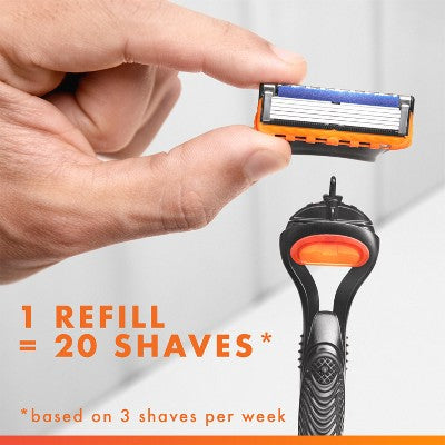 Gillette Fusion5 Value Pack Razor Handle + 5 Blade Refills - Imperfect Box