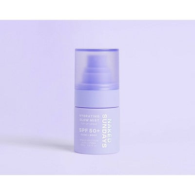 Naked Sundays Hydrating Glow Mini Mist Sunscreen Top Up Spray - SPF 50+ - 30ml