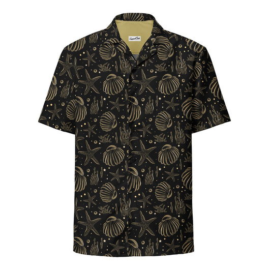 Golden Shore Button Down Hawaiian Shirt