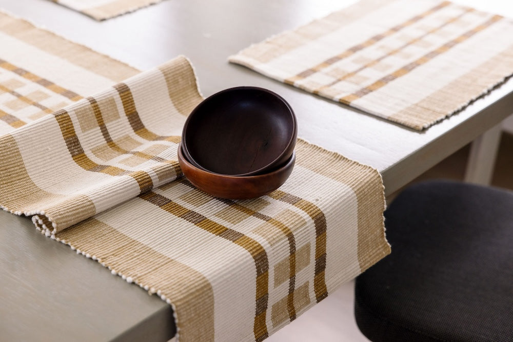 Gonder Handwoven Ethiopian Cotton Table Runner