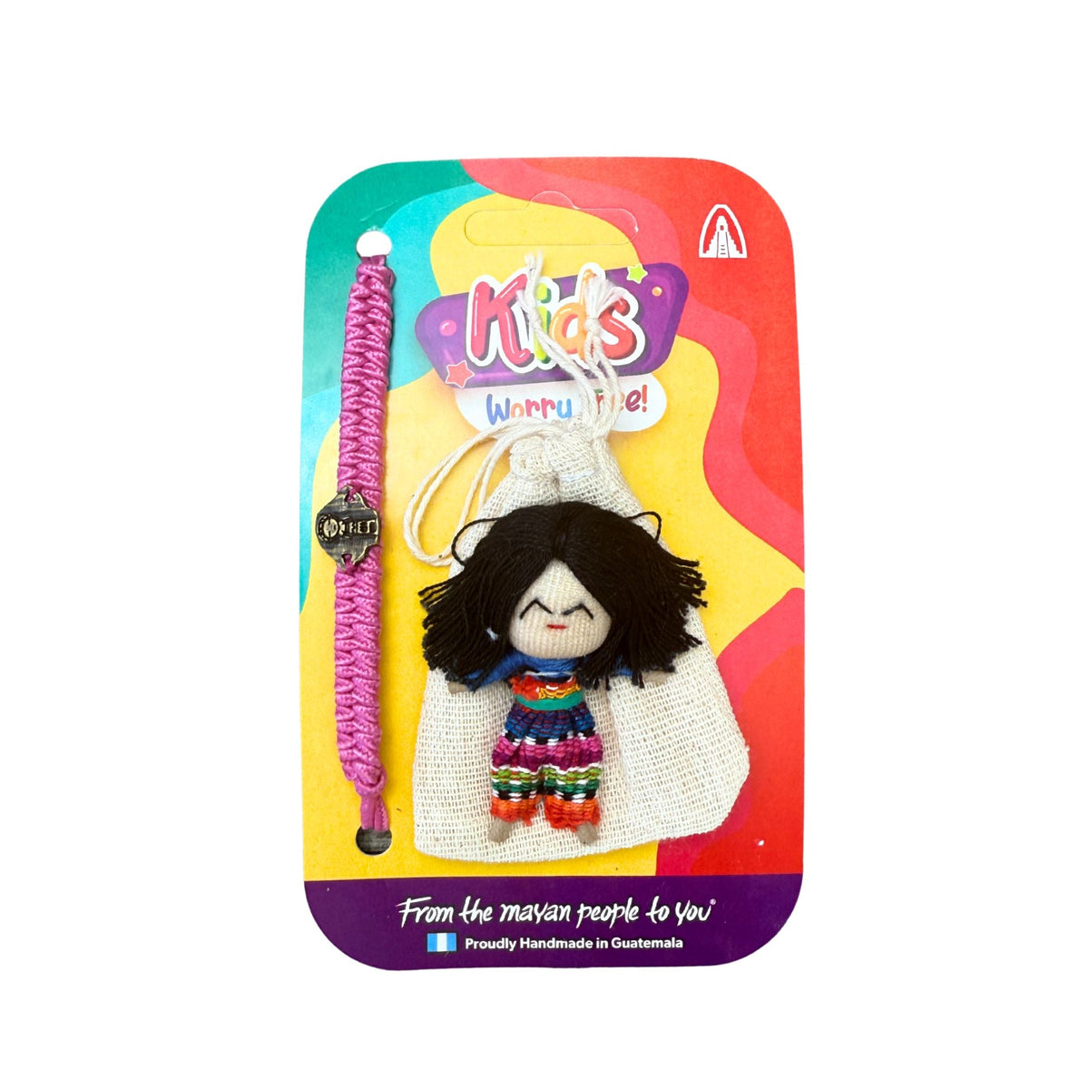 Guatemalan Worry Doll with Bracelet